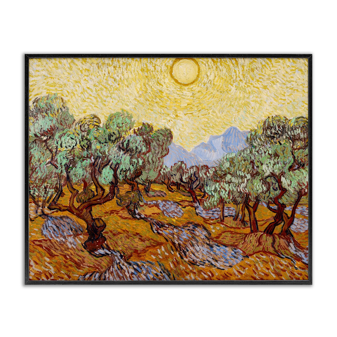 Stupell Industries Olive Trees Van Gogh Framed Giclee, design by Vincent Van Gogh